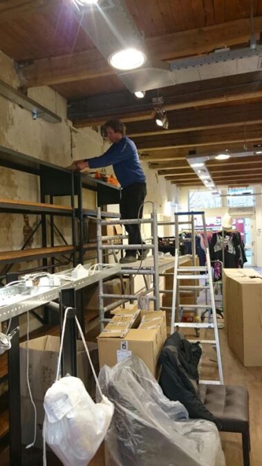 Installatie winkelpand | RA Techniek Joure